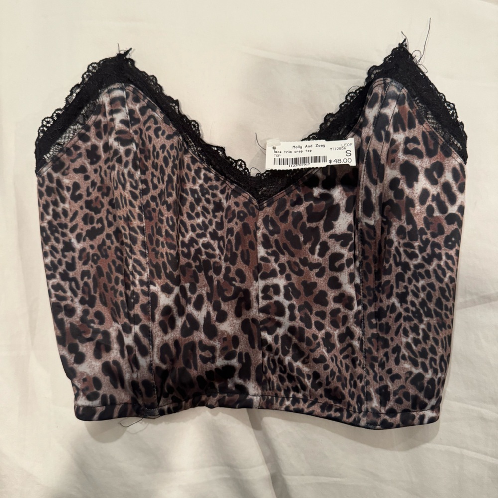 NWT MOLLY AND ZOE CHEETAH CORSET